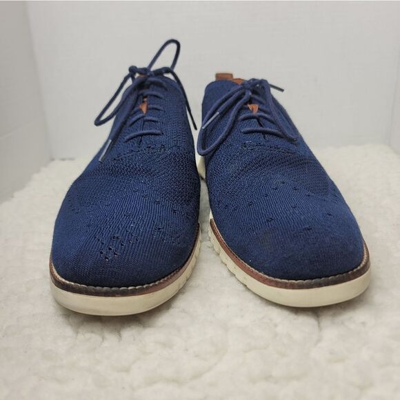 Cole Haan Zerogrand Mens Size 13 Blue Stitchlite Wingtip Oxford Shoes C24947 main image 8